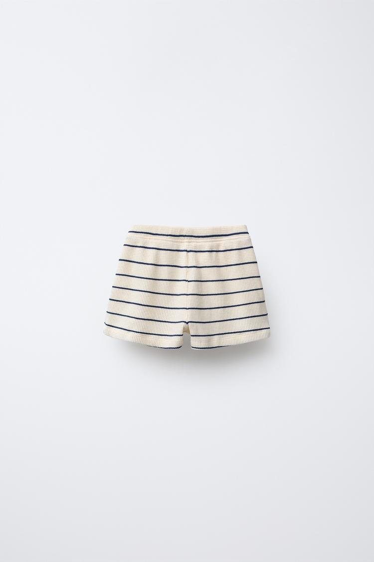 WAFFLE STRIPED SHORTS
