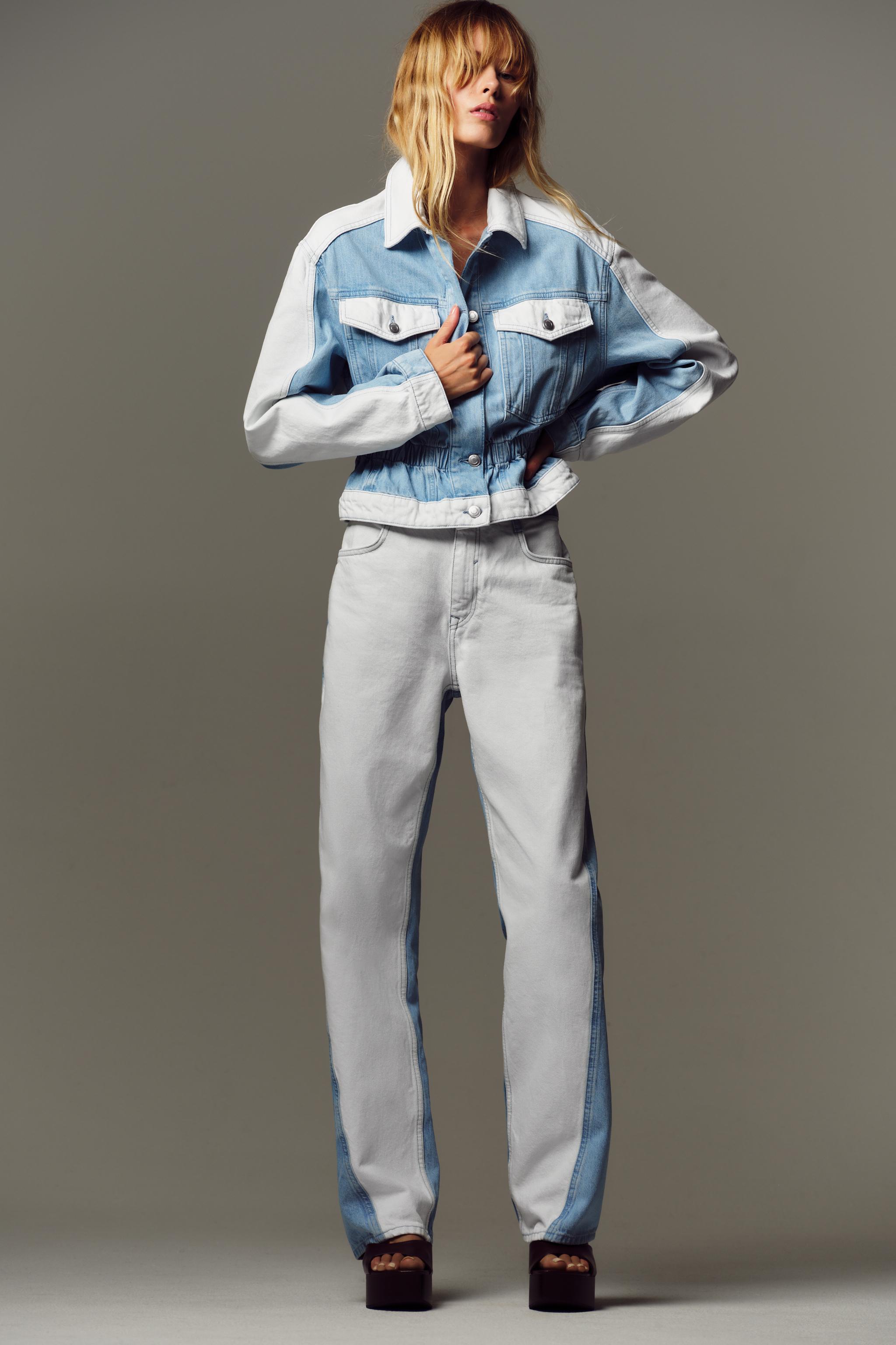 Denim Jacket Giacca Jeans Elasticizzata Giacca Jeans Donna Blu