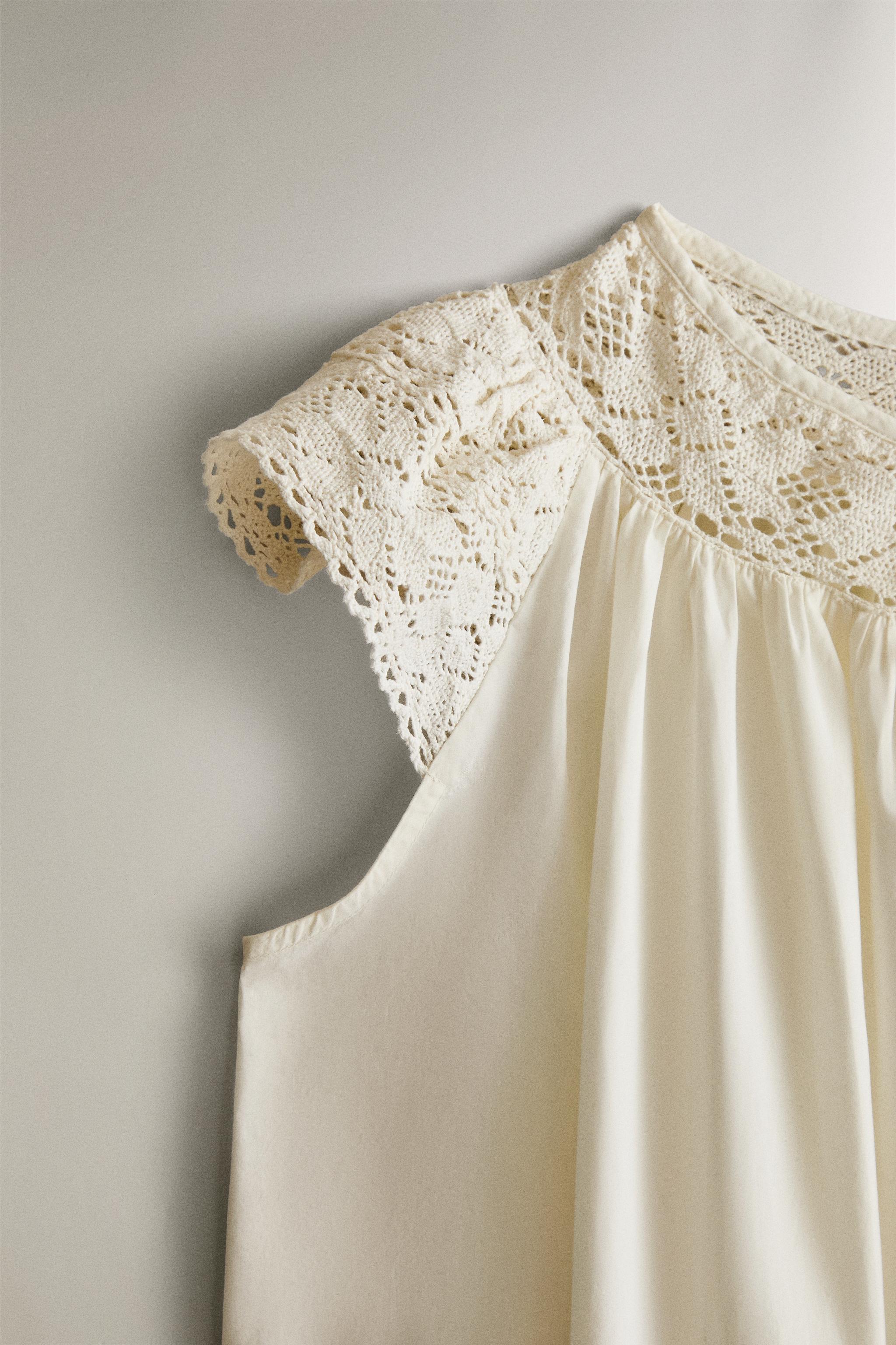 CHEMISE DE NUIT COTON DENTELLE