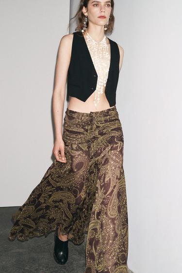 ZW COLLECTION WAISTCOAT - Black by Zara - Image 4