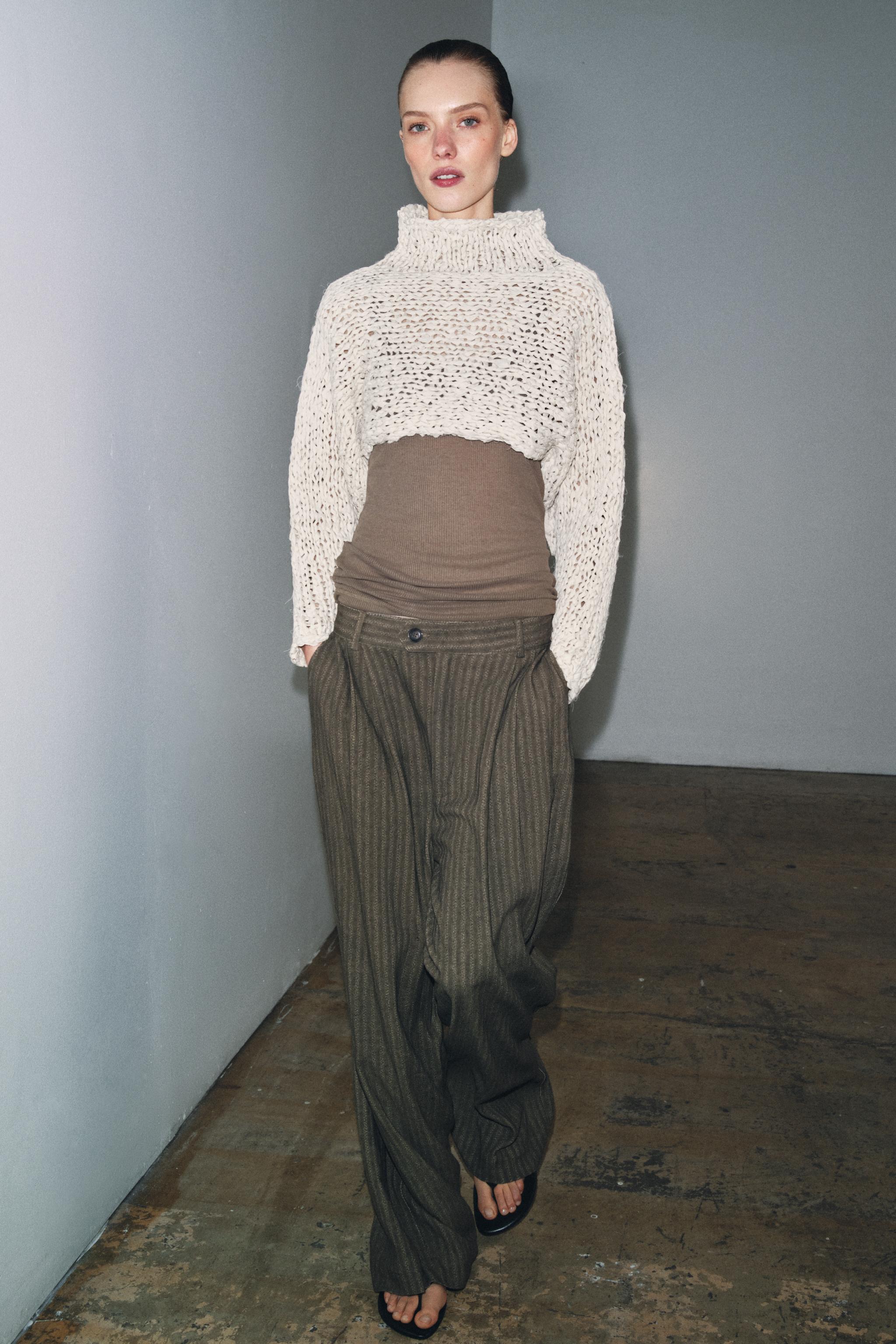 ZW COLLECTION JACQUARD STRIPED PANTS