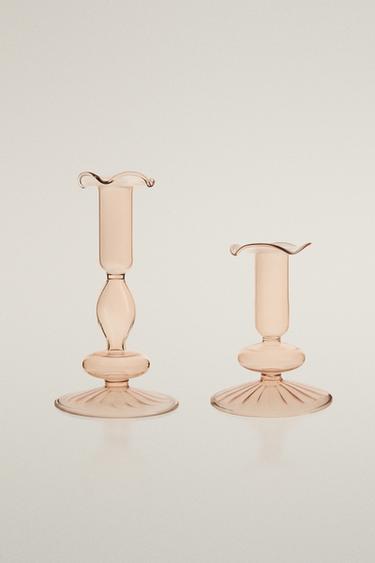 BOROSILICATE CANDELABRA - Pink by Zara - Image 0