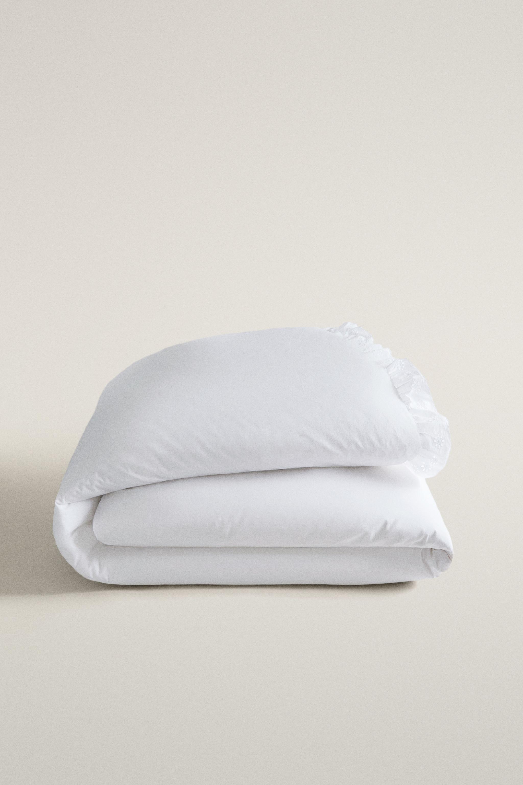 HOUSSE DE COUETTE COTON VOLANT