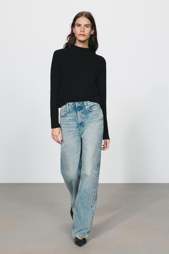 EXTRA-SOFT 100% WOOL HIGH NECK JUMPER - Black by Zara - Image 0