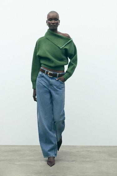 BOBBLE KNIT SWEATER - Green by Zara - Image 0