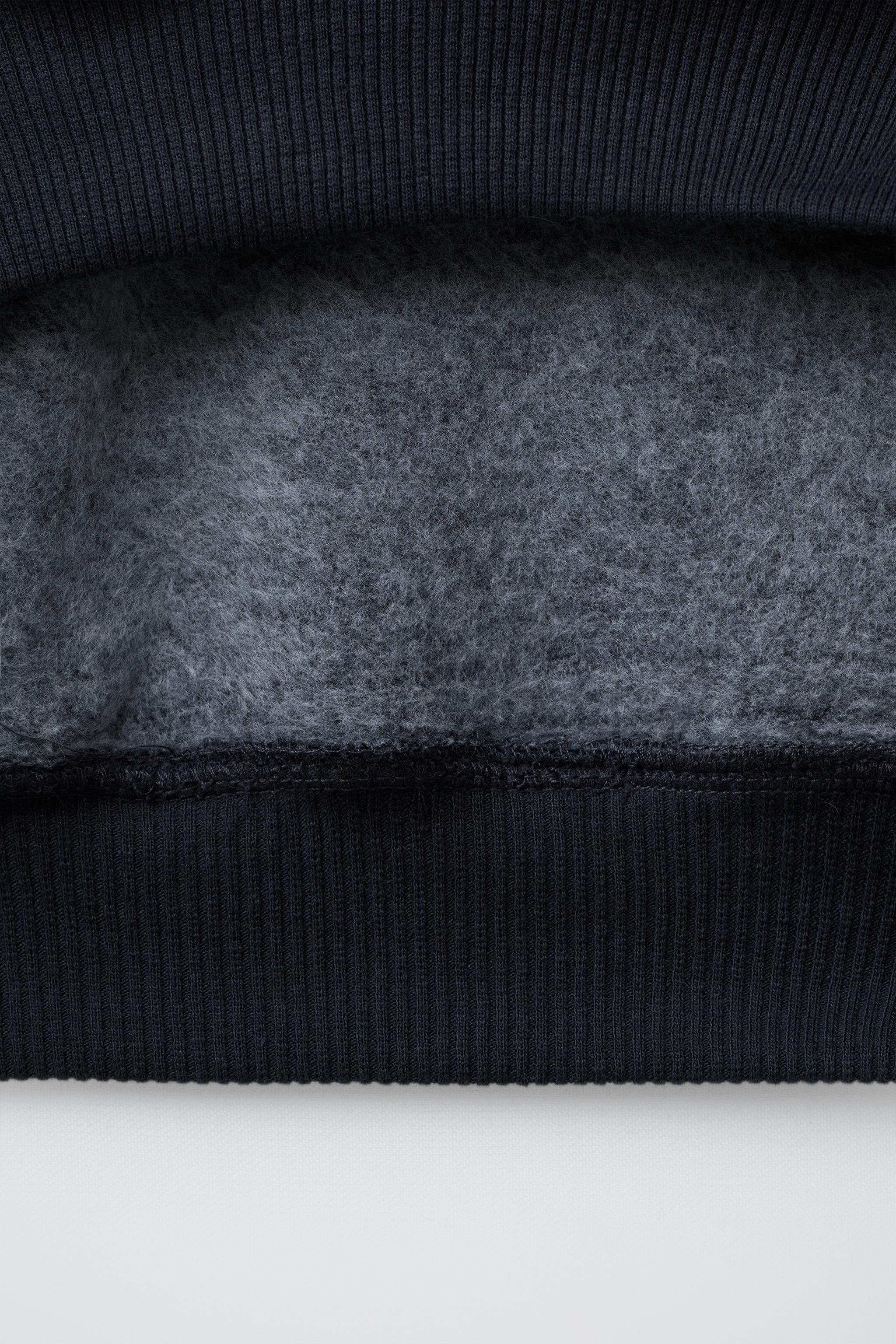 HOODED SWEATSHIRT WITH TEXT PRINT