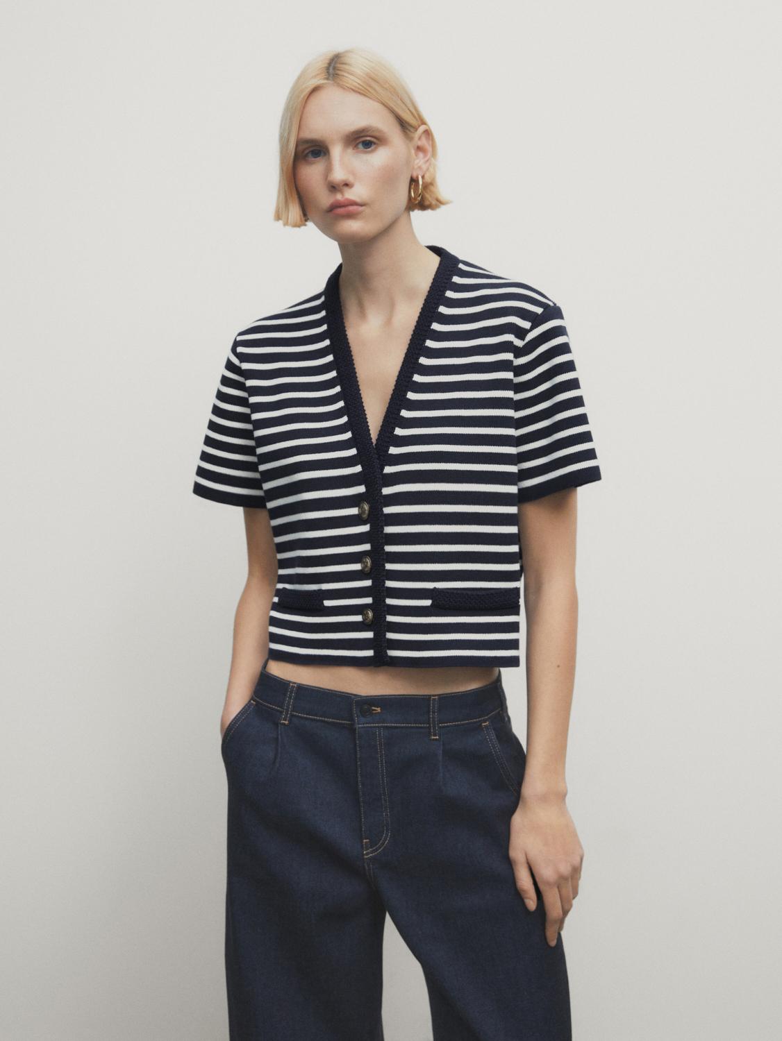 Zara 2024 striped cardigan