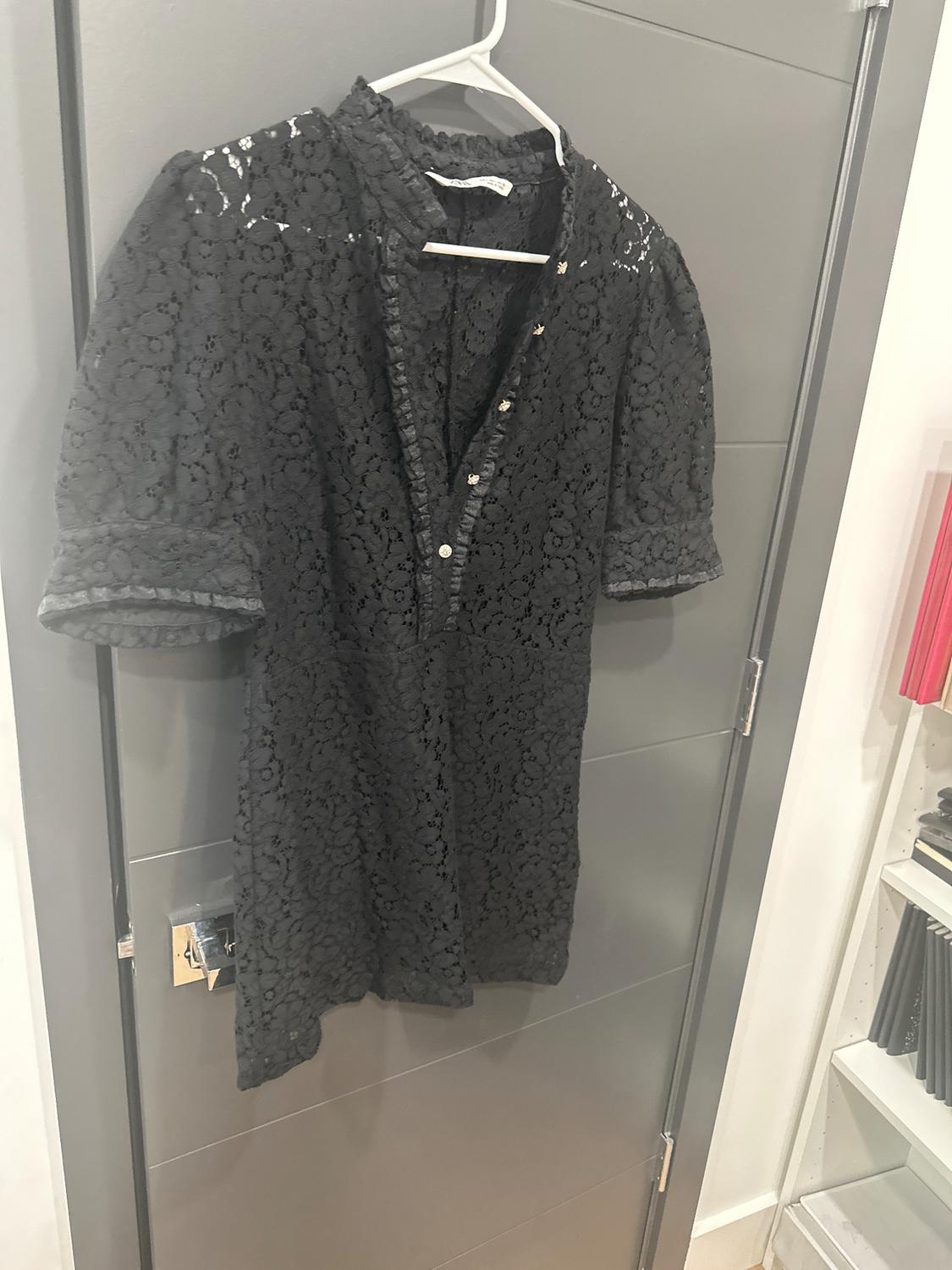 CONTRASTING LACE DRESS - Image 2