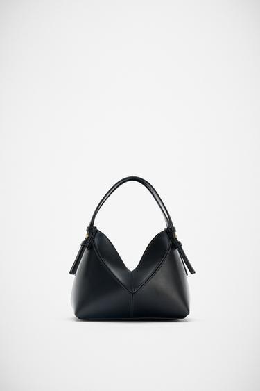 MINI SHOPPER TRENZADO - Negro de Zara