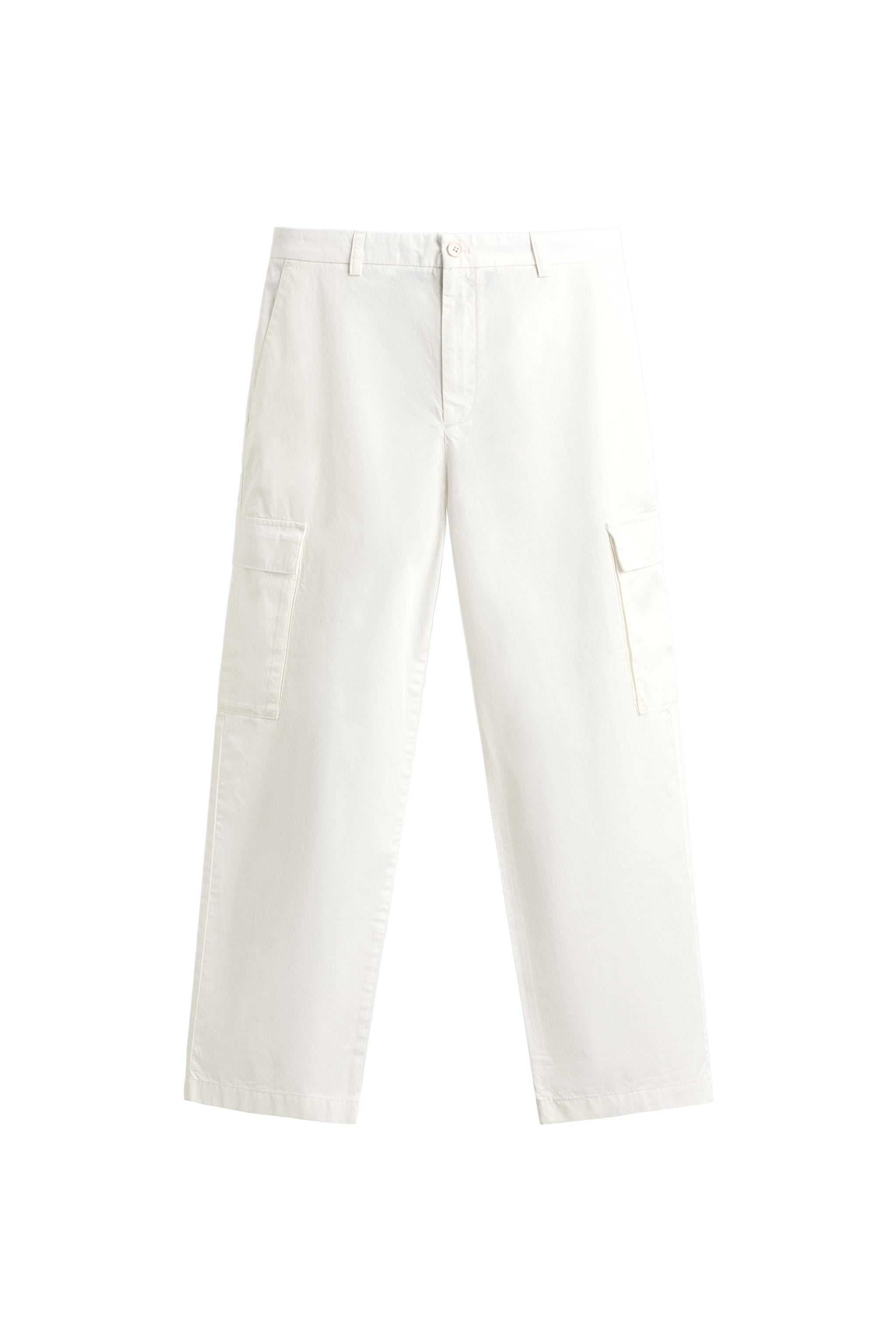 REGULAR FIT CARGO PANTS - Oyster-white | ZARA United States