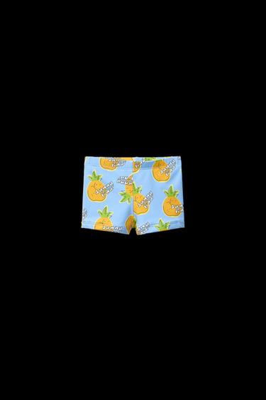 2-6 JAHRE/ BADE-BOXERSHORTS MIT ANANAS-PRINT - Hellblau von Zara - Bild 0