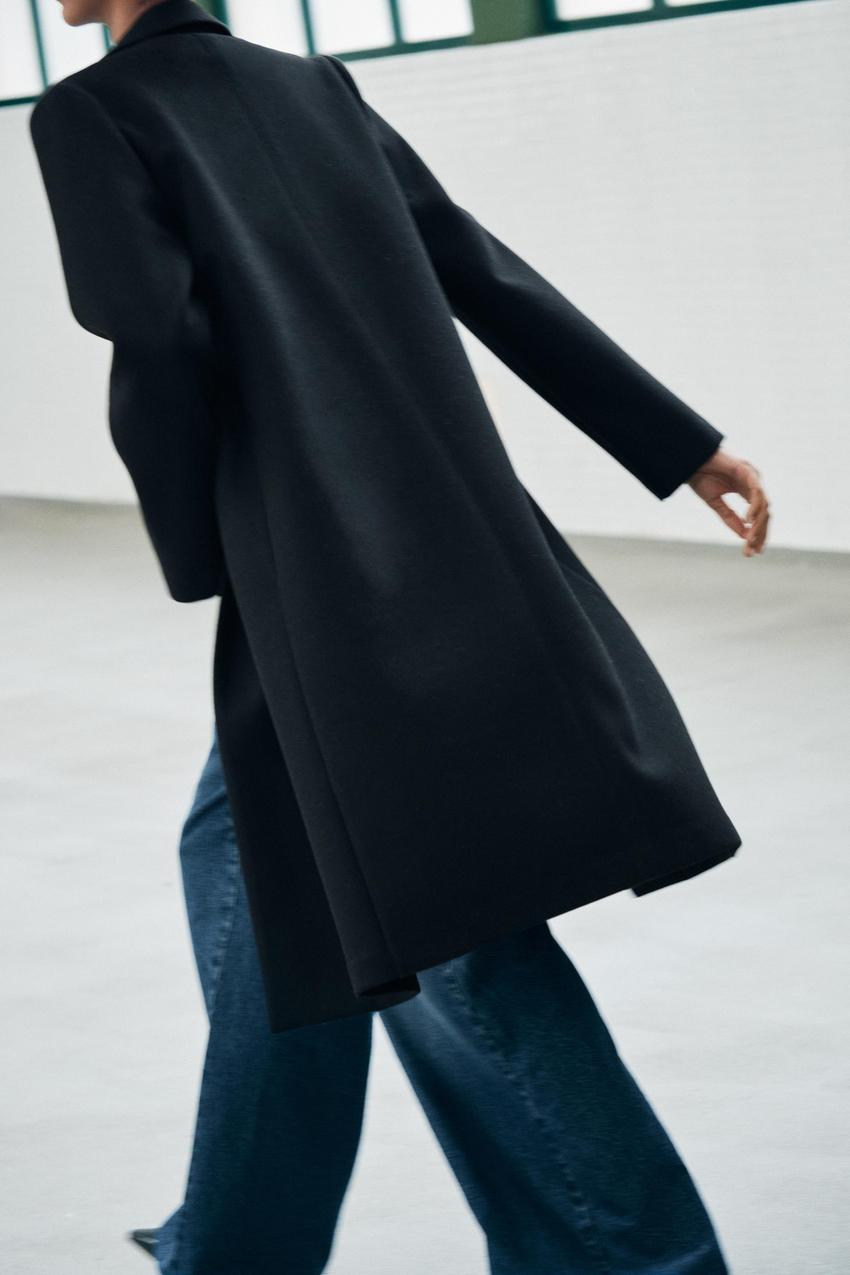 ソフトボタンコート - ブラック | ZARA Japan / 日本