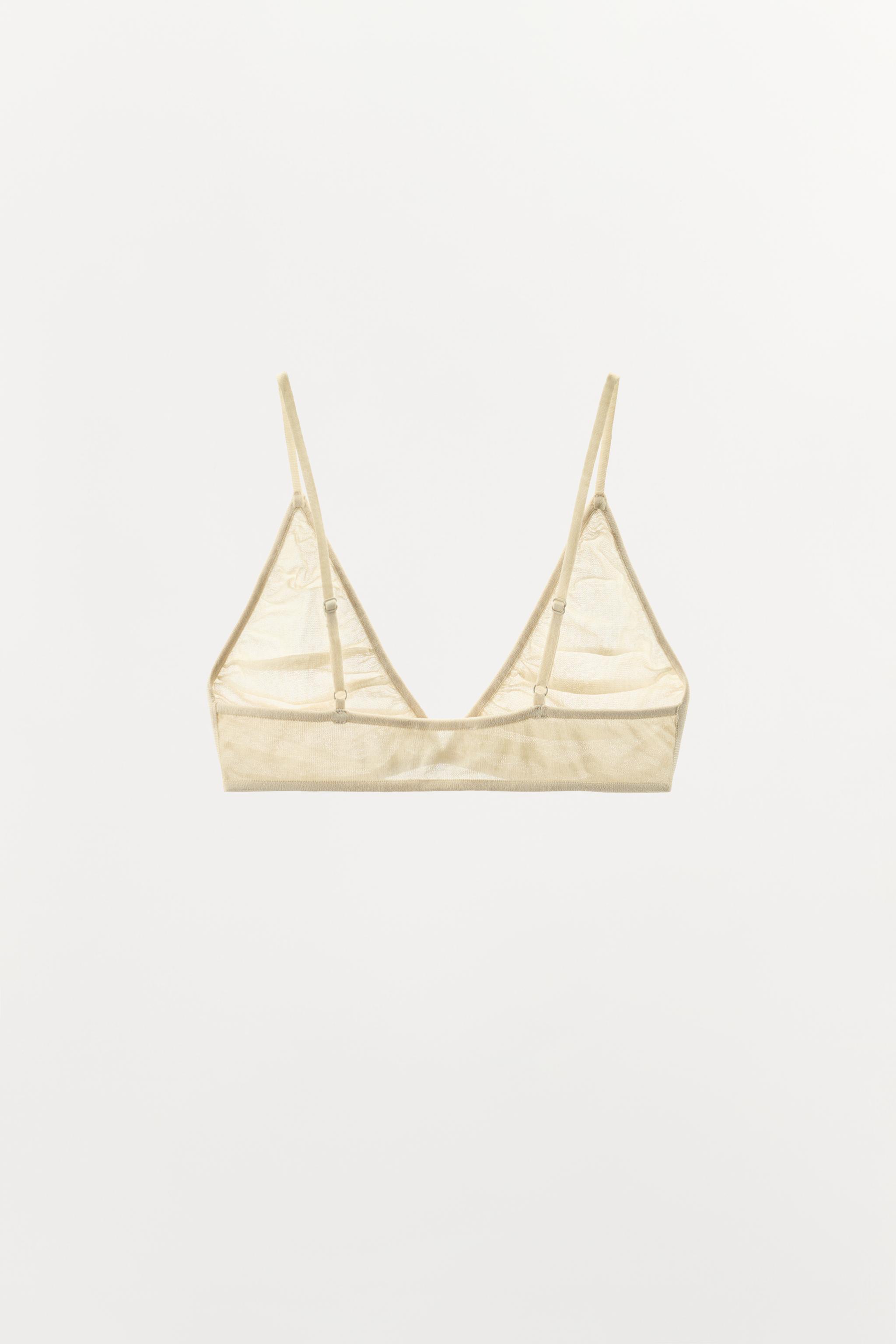 SOUTIEN-GORGE TRIANGLE EN MAILLE DRAPÉE