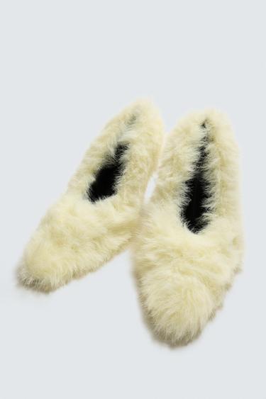 FAUX FUR SHOES HARRY LAMBERT FOR ZARA x DISNEY - Creamy White by Zara - Image 2