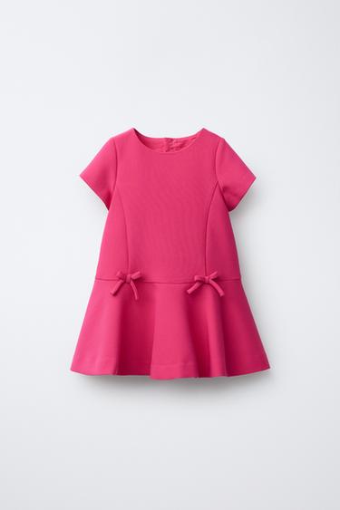 فستان بربطات - قرمزي الخاص بـ Zara - صورة 0