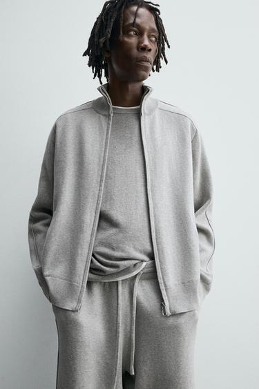 ZIP-UP CARDIGAN - Grey marl by Zara - Image 5