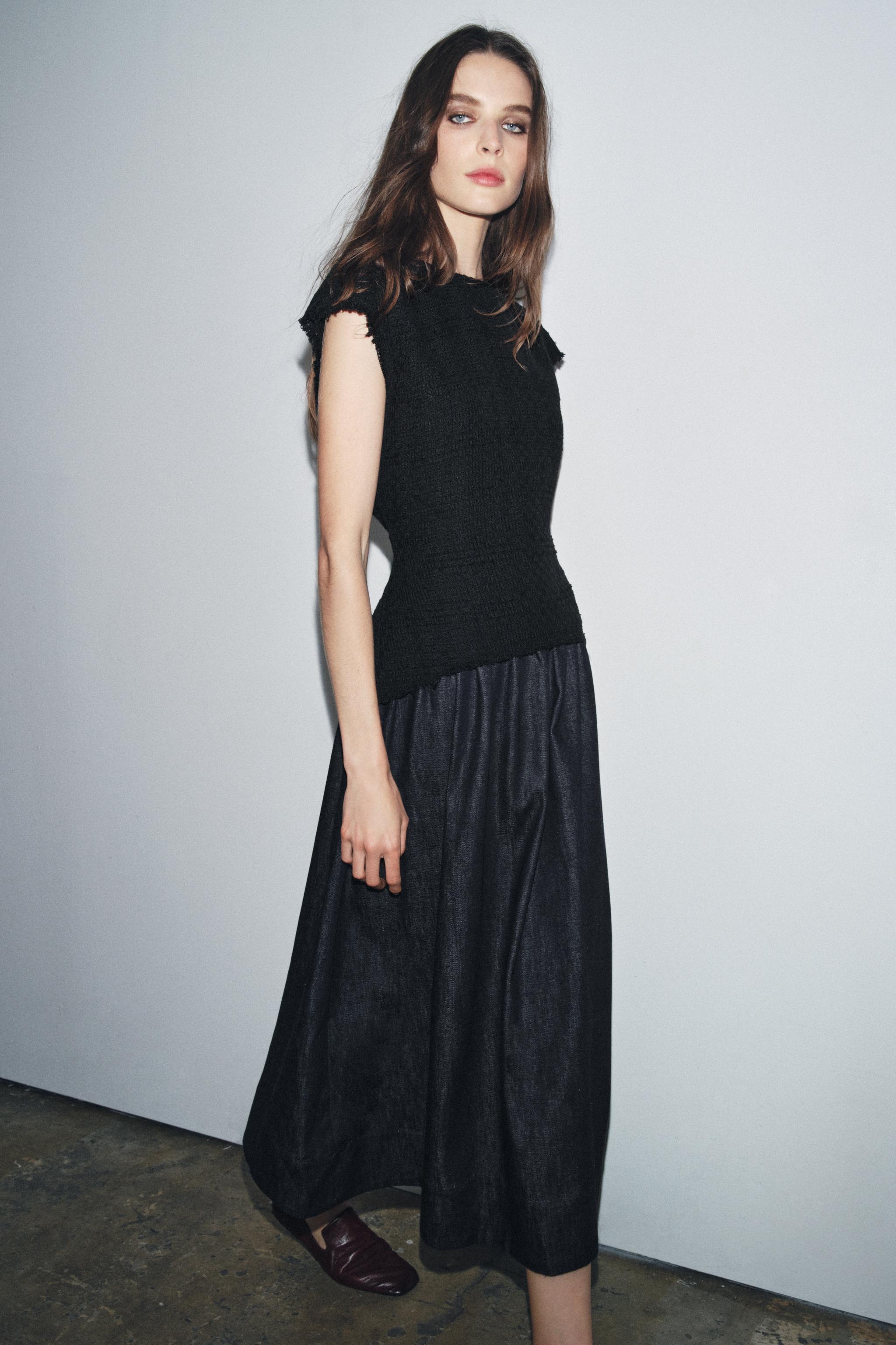 ZARA ZWコレクション ショート丈 フレアワンピース Sサイズ グレーマール ZARA ZWコレクション ショート丈 フレアワンピース - メルカリ