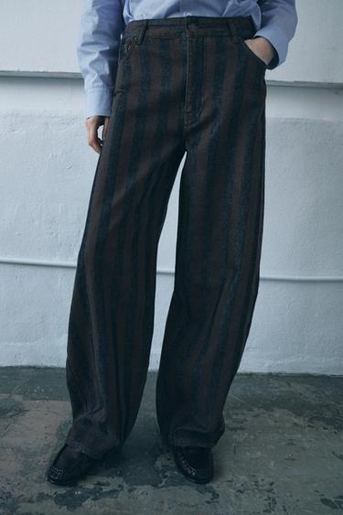 ZW COLLECTION BARREL MID-WAIST JEANS - Blue by Zara