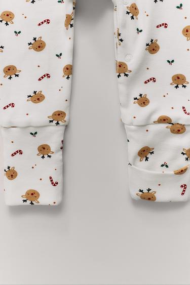 PIJAMA ENTERO RENOS PIE CONVERTIBLE - Crudo de Zara