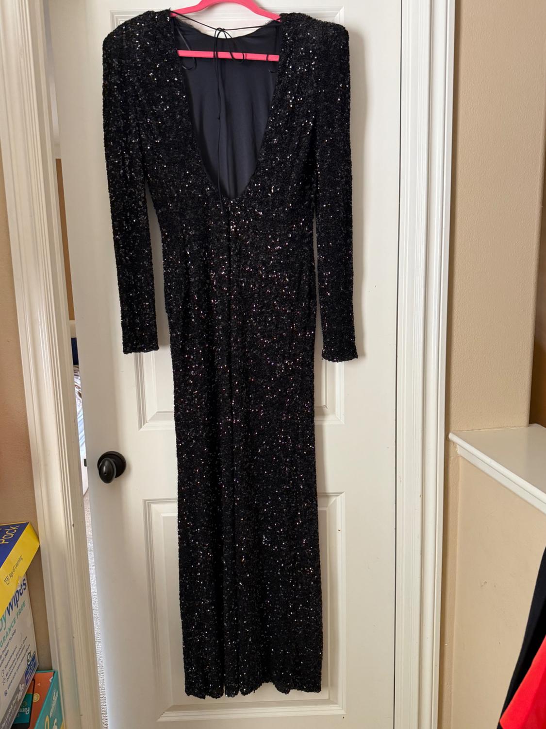 SHOULDER PADS SEQUIN DRESS ZW COLLECTION - Image 6