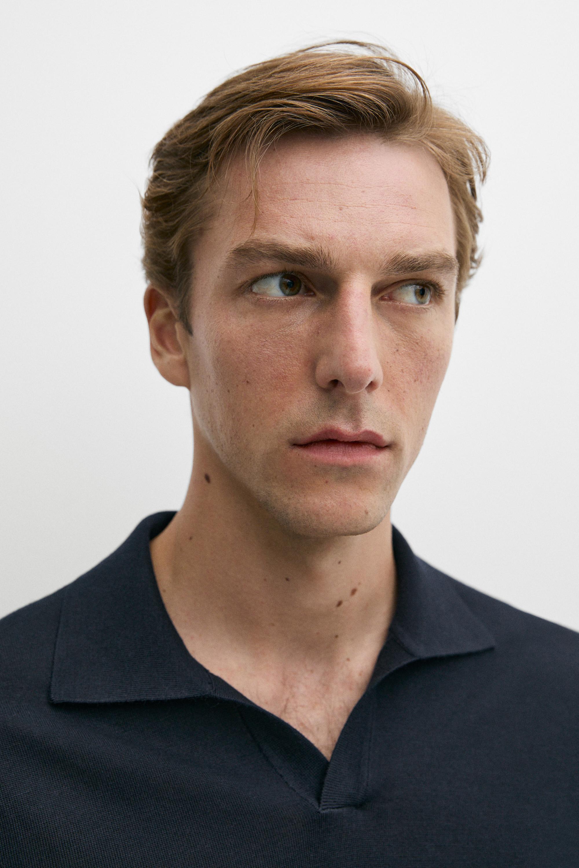 Pull polo 100 % laine mérinos