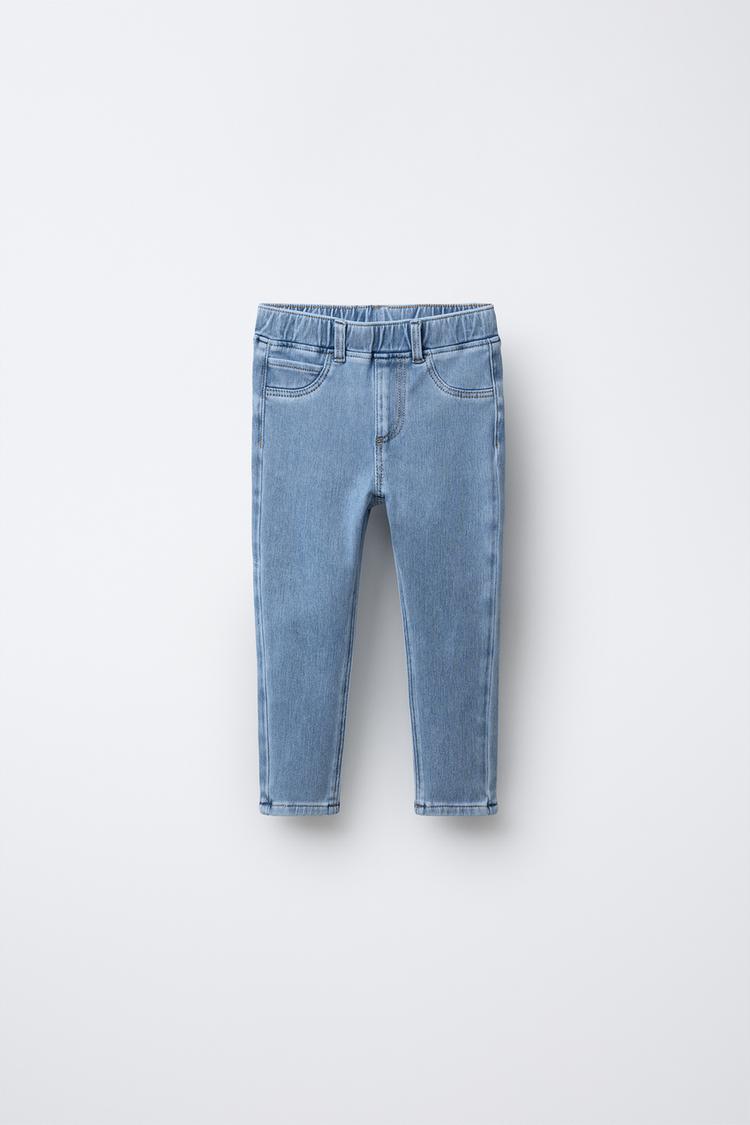 BASIC DENIM LEGGINGS Light blue ZARA United States
