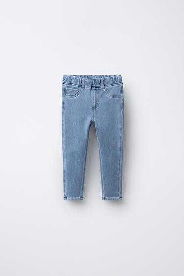 BASIC DENIM LEGGINGS - Light blue by Zara - Image 0