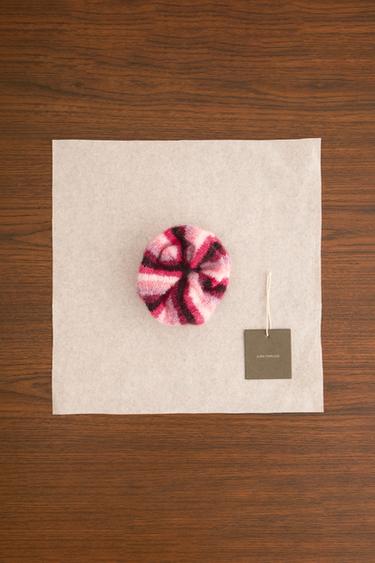 ZARA TIMELESS - PACK OF TWO STRIPED KNITTED HAIRBANDS WITH WOOL - Brown by Zara - Image 3
