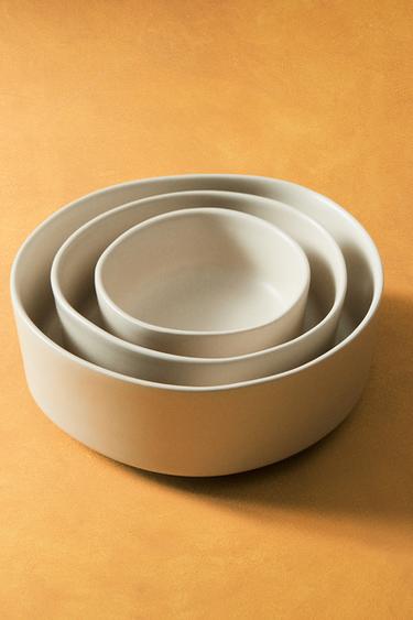 Zara STONEWARE PET FOOD BOWL - Light beige