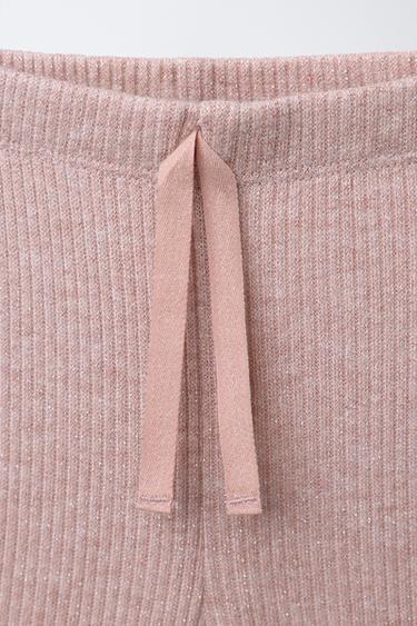 LEGGING FLARE BRILLANT - Rose chiné de Zara - Image 2