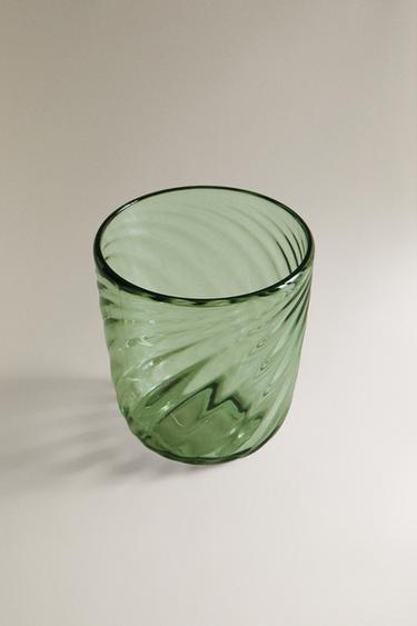 WAVY ACRYLIC TUMBLER - Green by Zara - Image 1