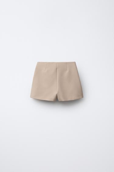 JUPE-SHORT À OUVERTURE - Beige clair de Zara - Image 1