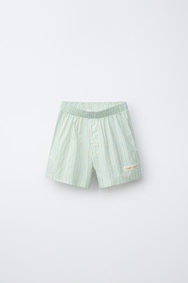 6-14/ PYJAMA COMBINÉ RAYURES - Jaune de Zara - Image 3