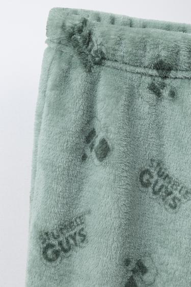 AGES 6-14 / STUMBLE GUYS™ © SCOPELY FLEECE PYJAMAS - Green by Zara - Image 7
