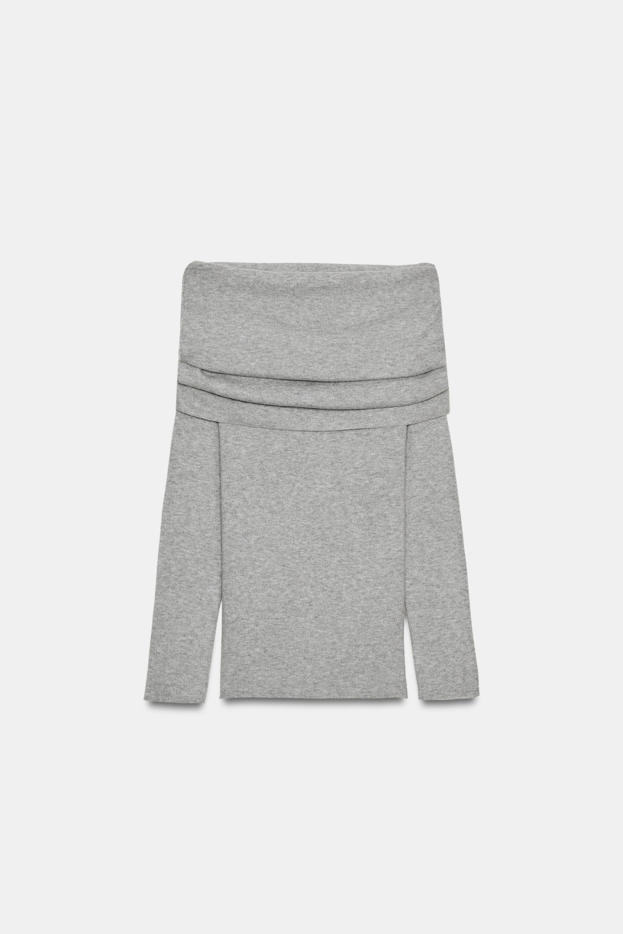 OFF SHOULDER KNIT JUMPER
