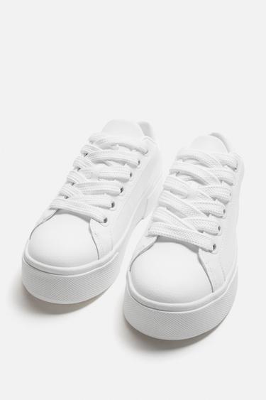 CHUNKY SOLE SNEAKERS - White by Zara - Image 3