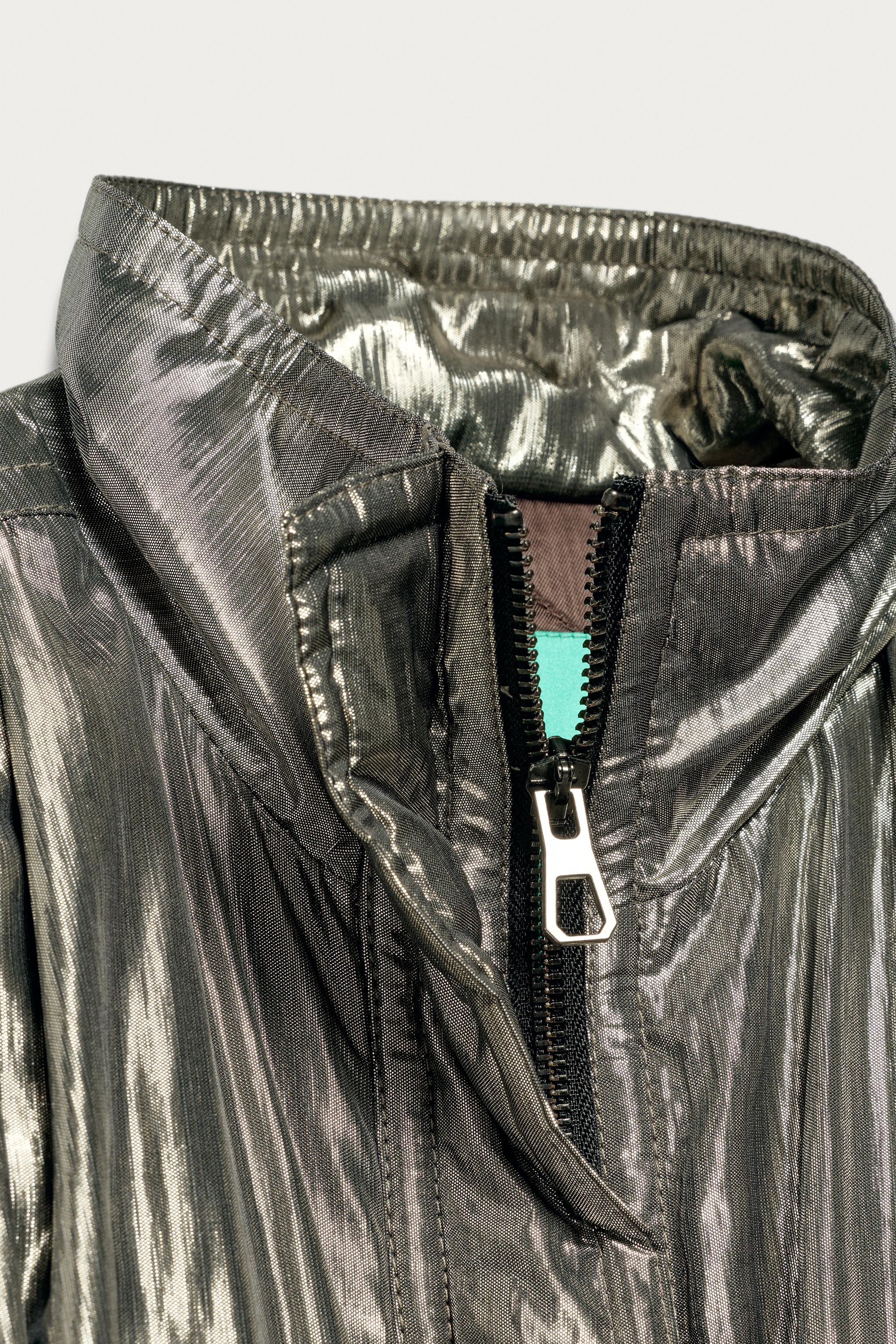 Женские куртки Zara METALLIC JACKET MARISA BERENSON X — фото 3