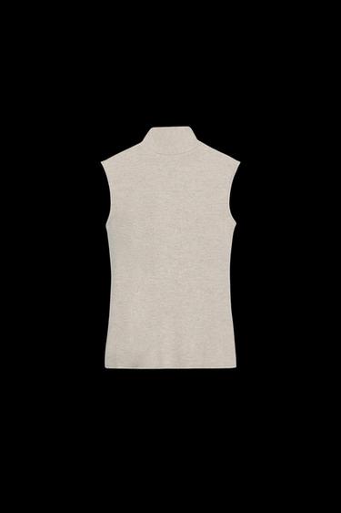 WEICHES OBERTEIL MIT SCHAL - Beige meliert von Zara - Bild 0