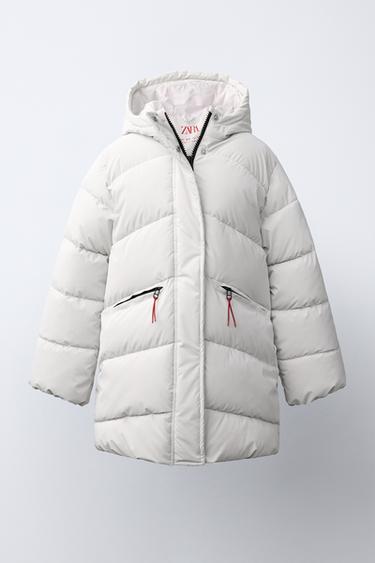 WATER-RESISTANT RUBBERISED QUILTED COAT - Ice by Zara