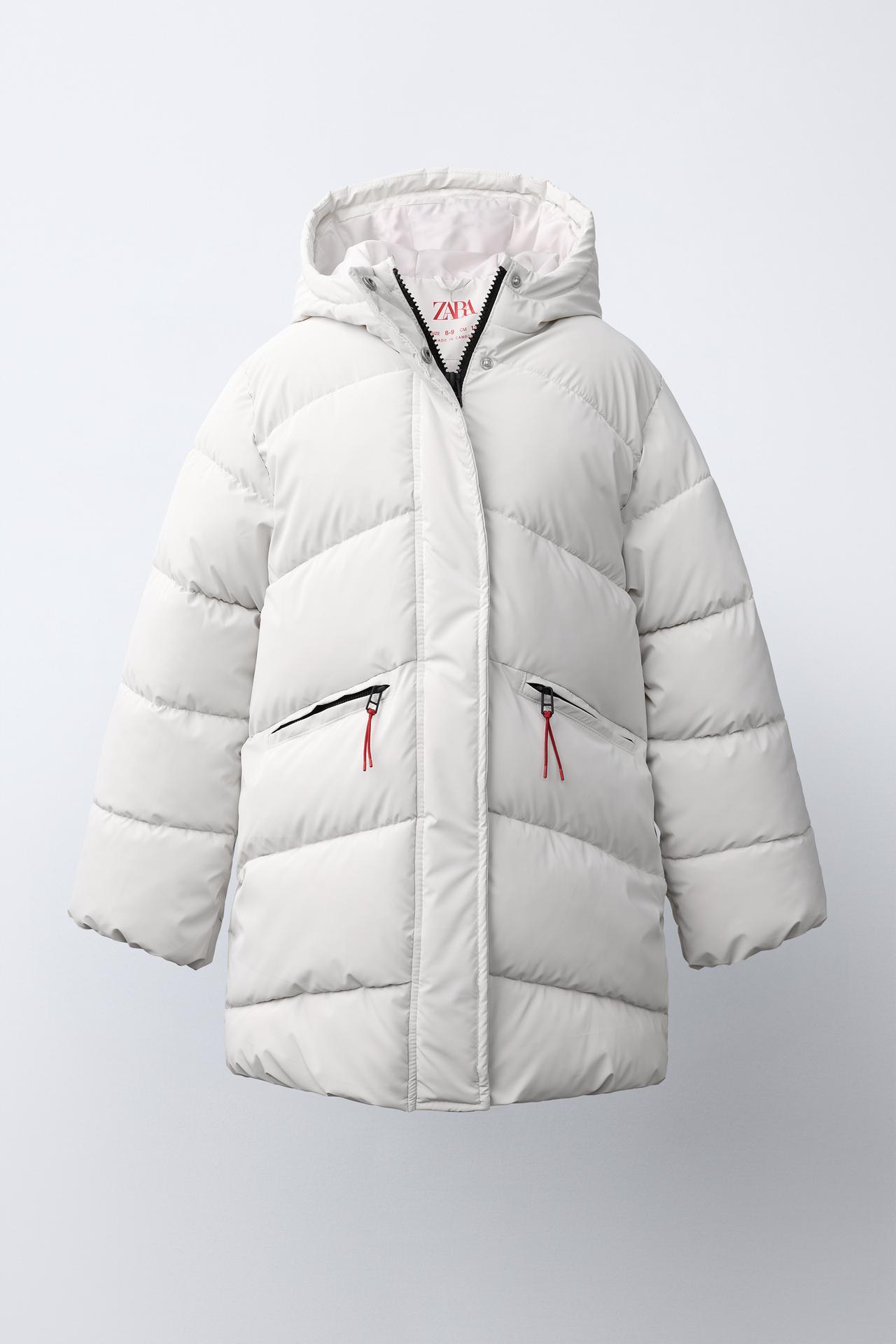 WATER-RESISTANT RUBBERIZED PUFFER COAT — Ice