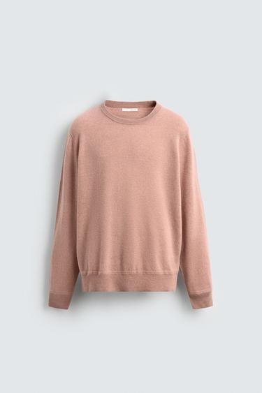 SUÉTER REGULAR FIT MEZCLA LANA - Rosa empolvado de Zara