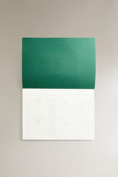 TENNIS SCORE NOTEBOOK - Green by Zara - Image 4