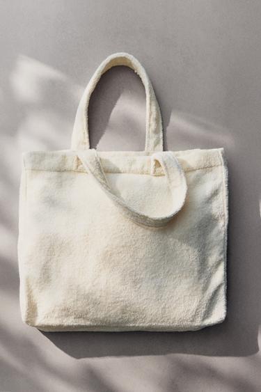 GRAND SAC DE PLAGE EN TERRY - Ivoire de Zara - Image 4