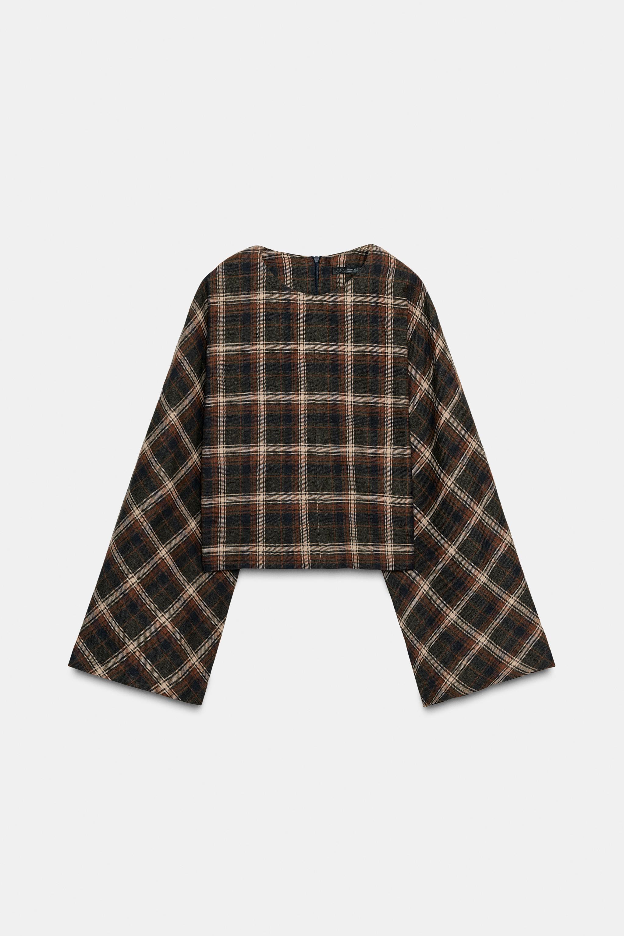 PLAID COTTON TOP