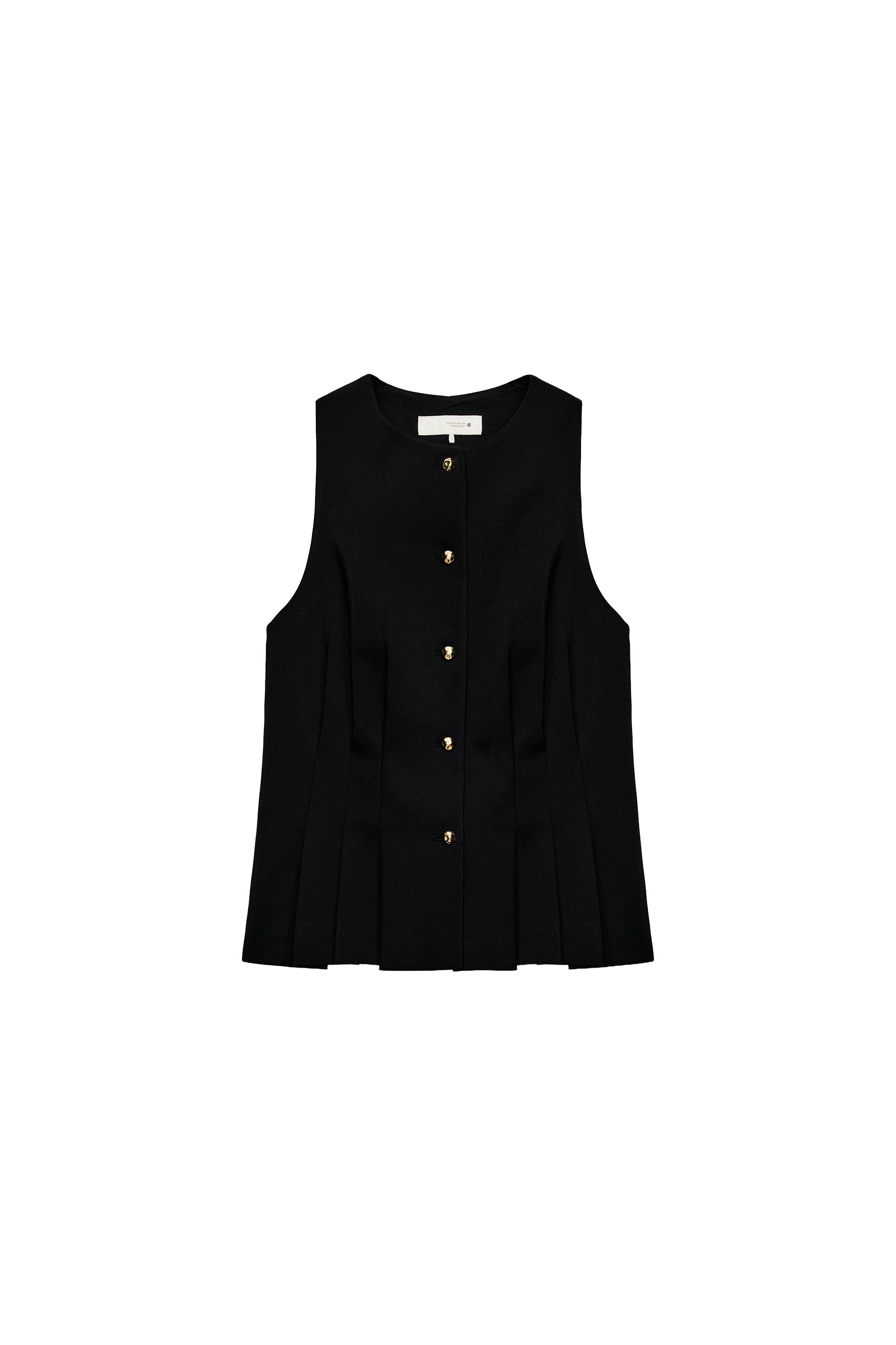 PLEATED VEST