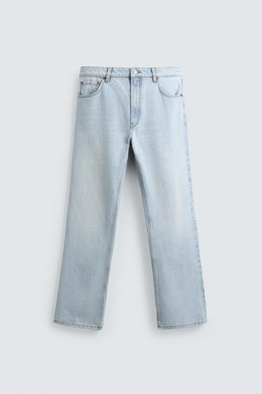جينز بقصة فلير - أزرق فاتح الخاص بـ Zara