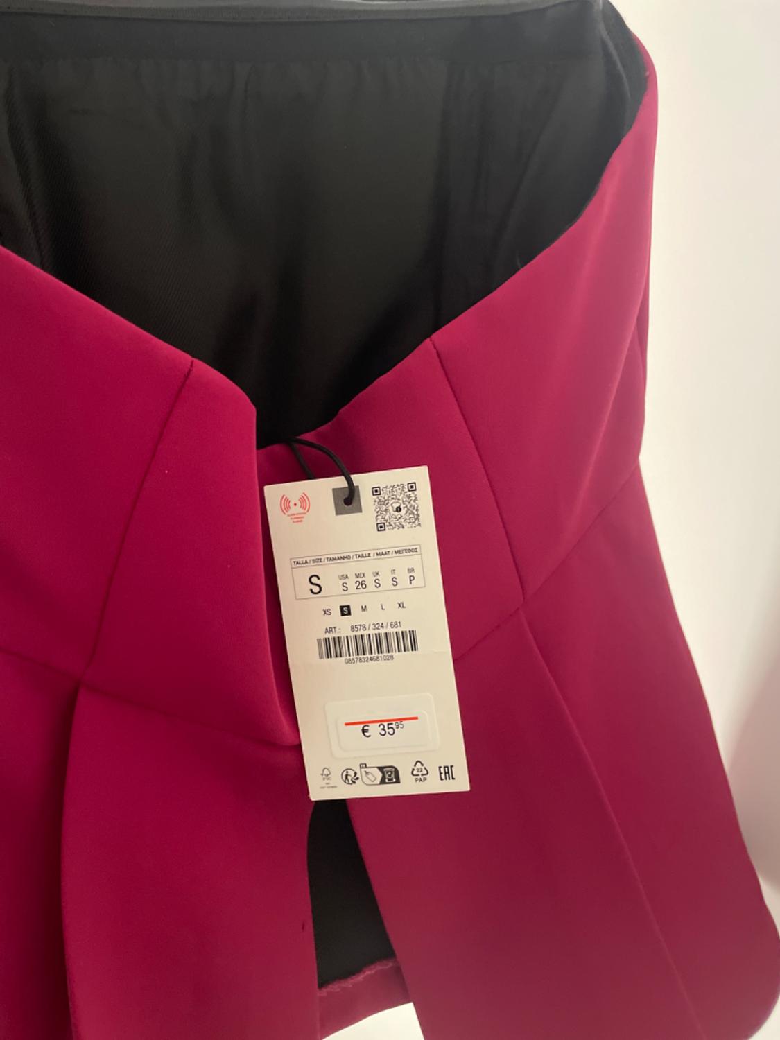 BUSTIER TOP WITH FLARED HEM - Image 3