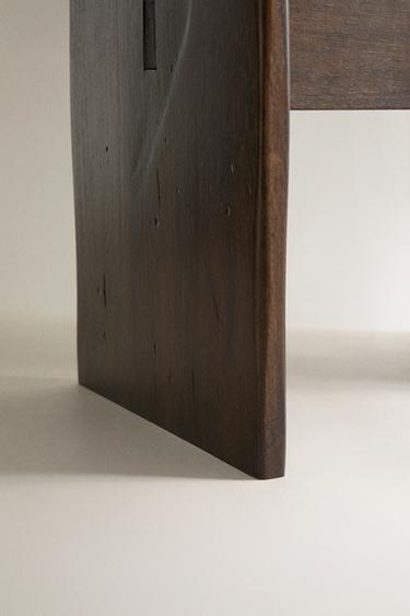 TABLE D’APPOINT EN BOIS DE MANGUIER - Marron de Zara - Image 3