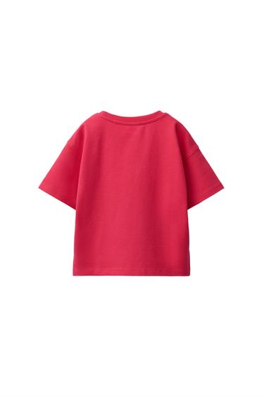 HEART POCKET T-SHIRT — Mid-red 2