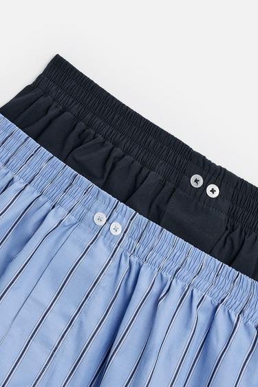 PACK OF 2 CONTRAST POPLIN BOXERS - various by Zara - Image 2
